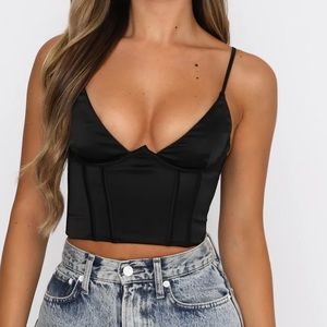 Black bustier